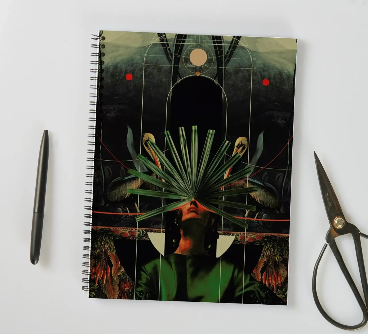 She Saw The Equator spiral notebook by Frank Moth