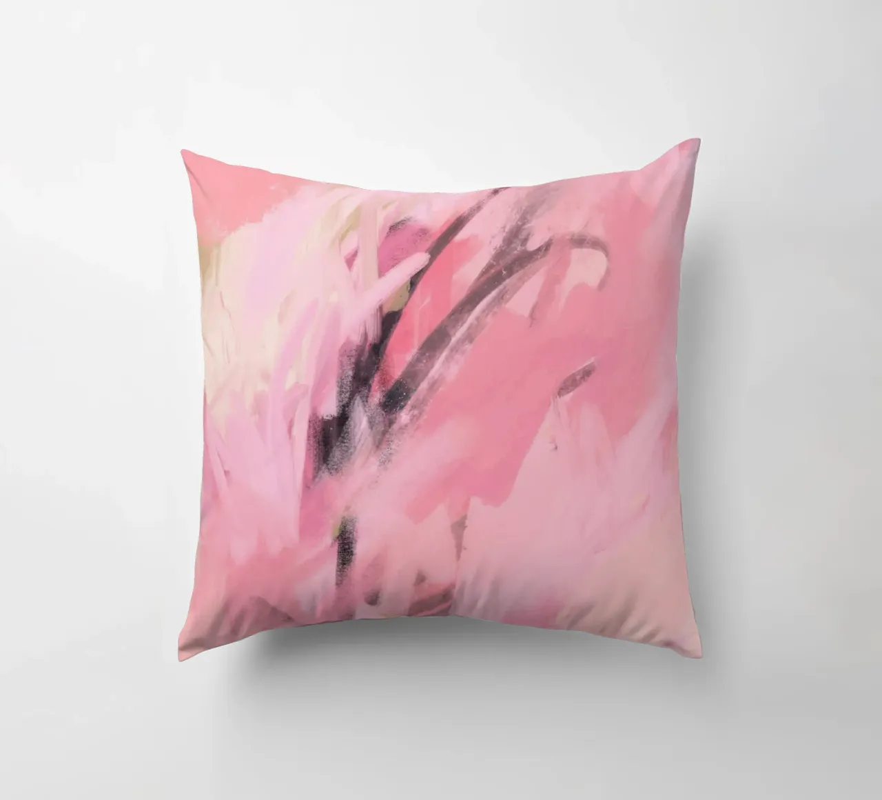 Abstract Painting Pink Palette decorative cushion by GraceDigitalArtCo