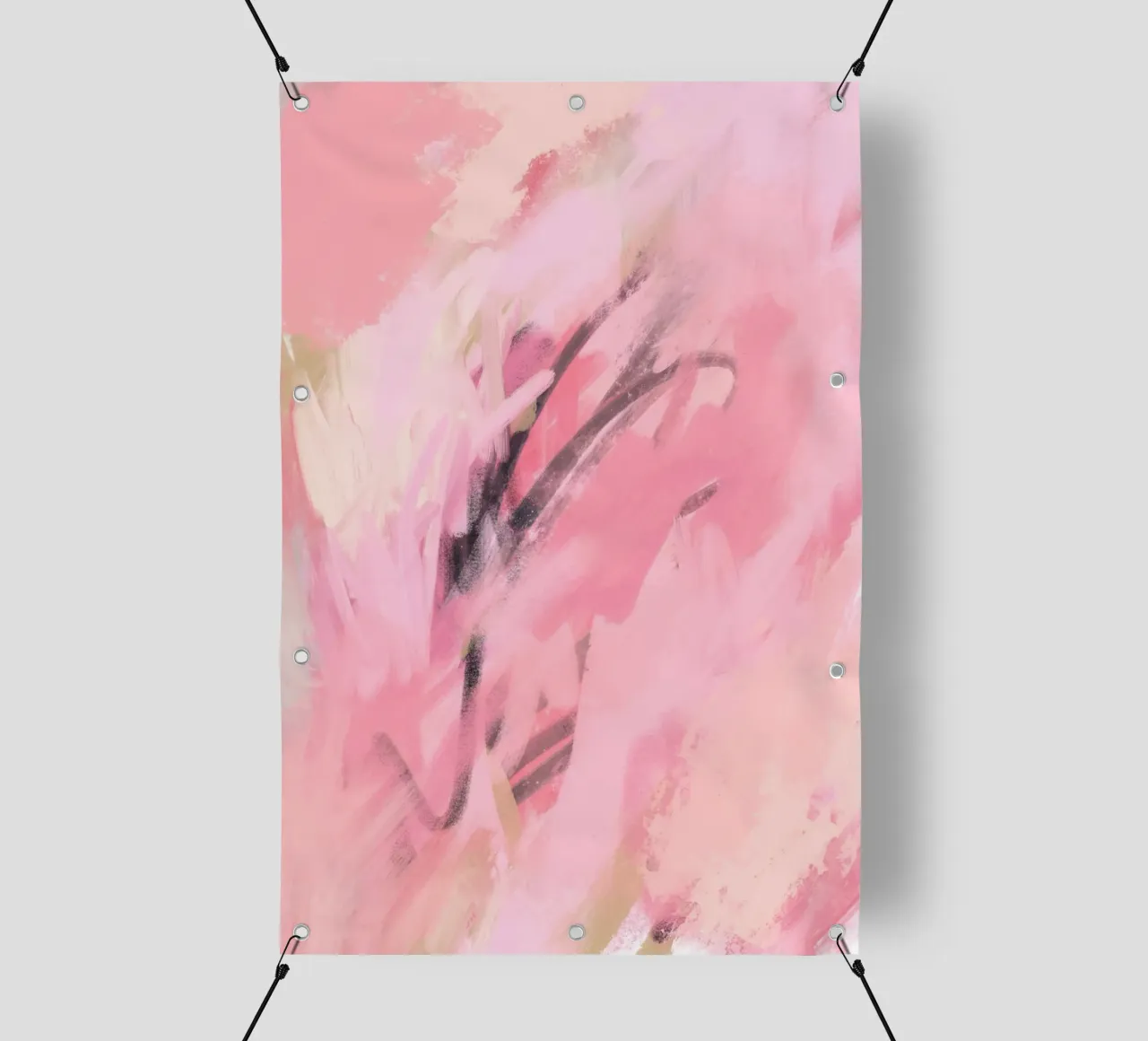 Abstract Painting Pink Palette telo in pvc da GraceDigitalArtCo