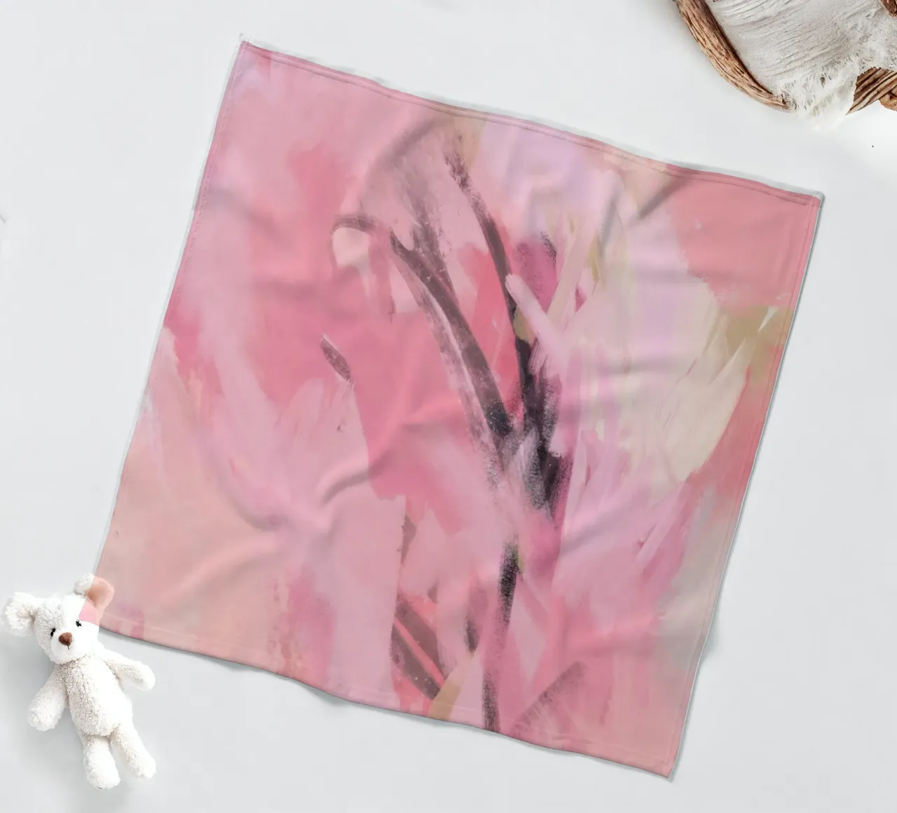Abstract Painting Pink Palette coperta in pile da GraceDigitalArtCo