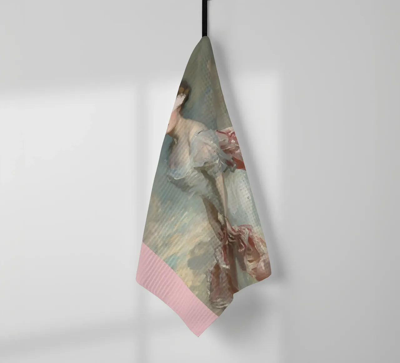 Pink Altered Art Portrait canovaccio da cucina da GraceDigitalArtCo