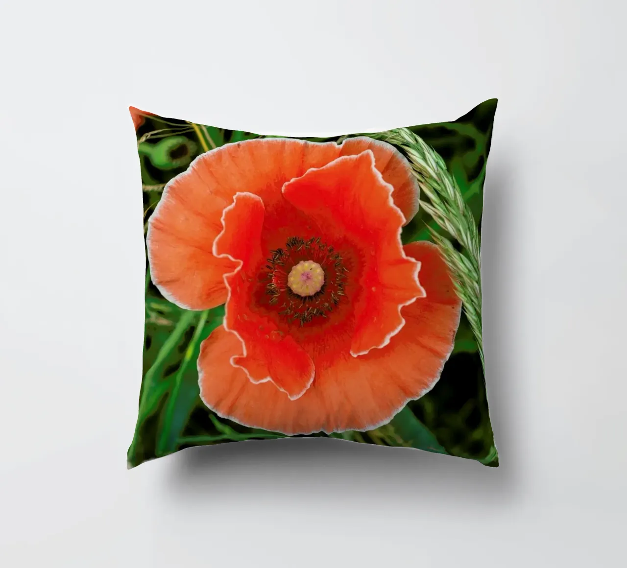 Red/White Poppie cuscino da Curious Collections by Marielle Leenders
