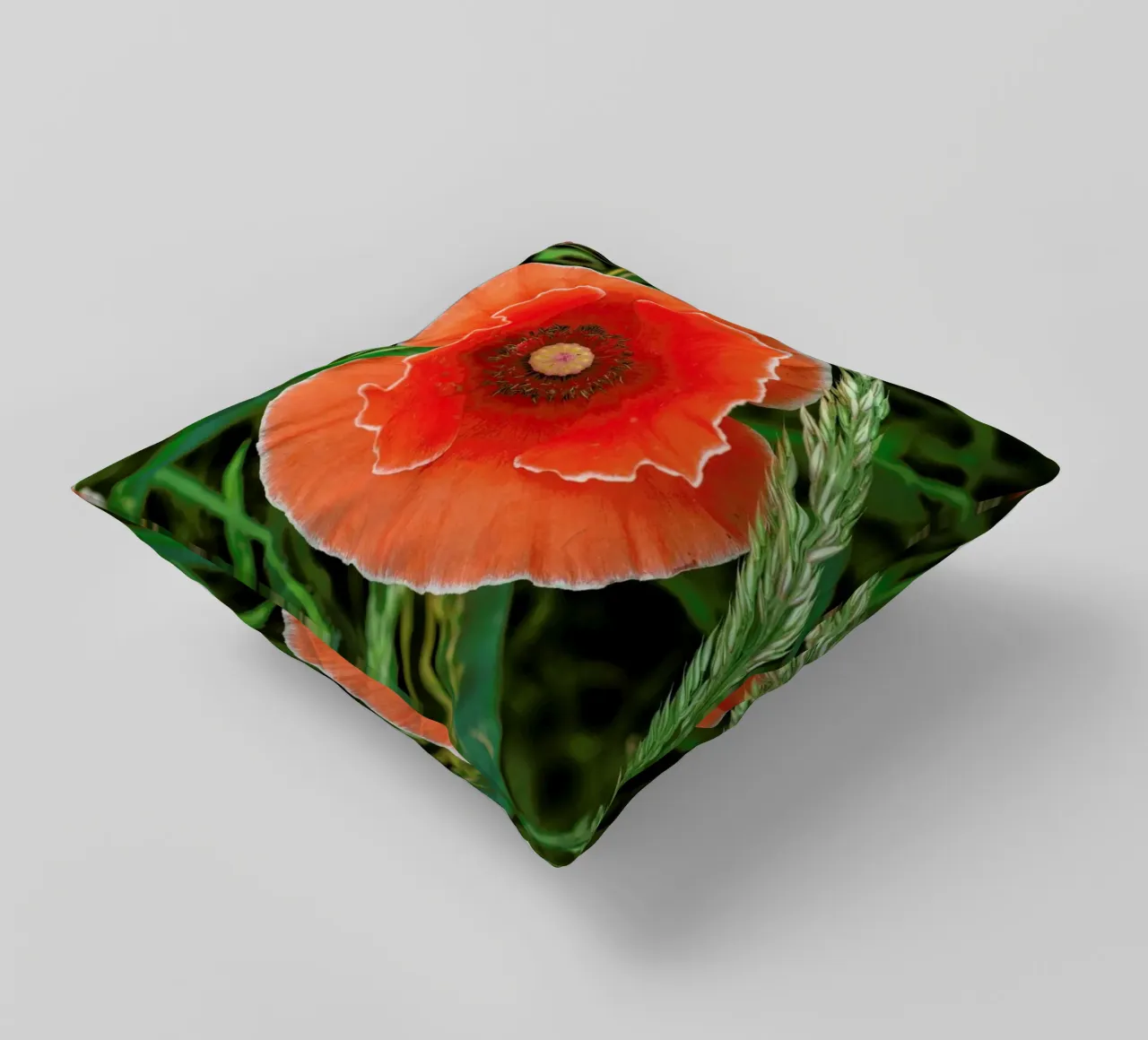 Red/White Poppie cuscino da Curious Collections by Marielle Leenders