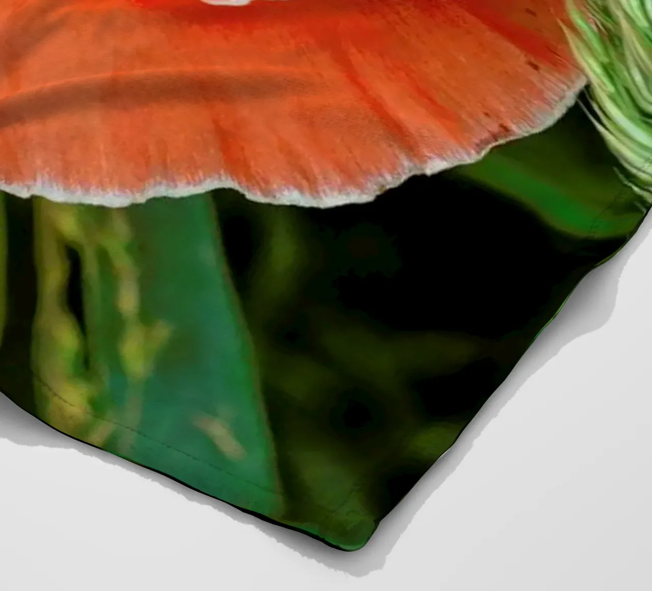 Red/White Poppie coperta in pile da Curious Collections by Marielle Leenders