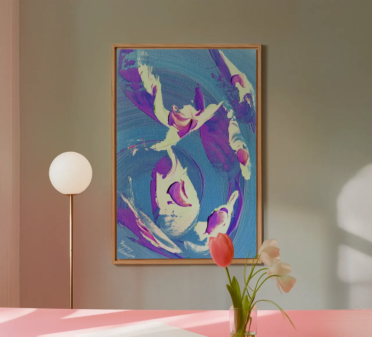 IDEAL GIFT 43 invers alluminio dibond da Thierry Vobmann Abstract painting