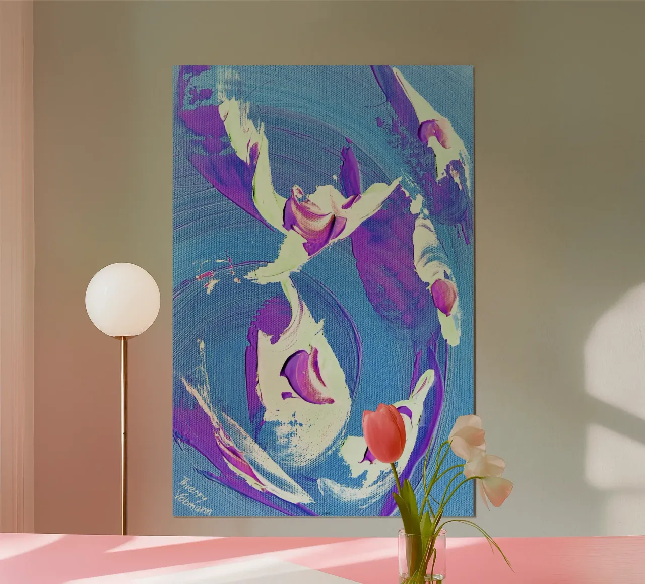IDEAL GIFT 43 invers poster con telaio in plastica da Thierry Vobmann Abstract painting