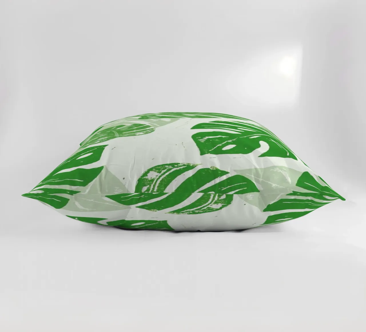 Linocut Monstera cuscino da Bianca Green