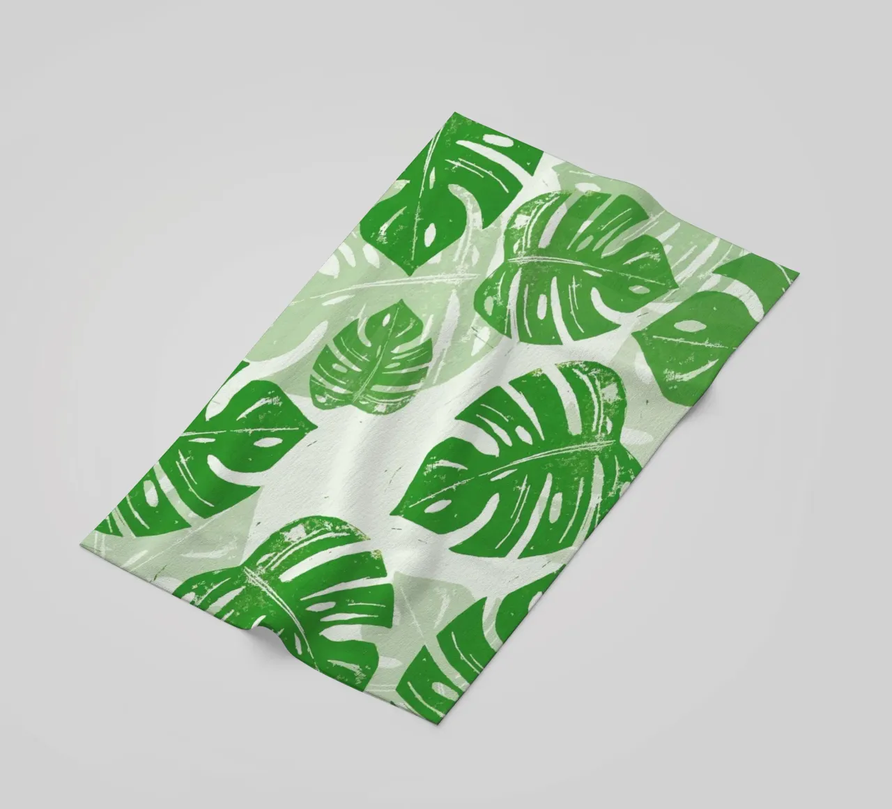 Linocut Monstera telo mare da Bianca Green