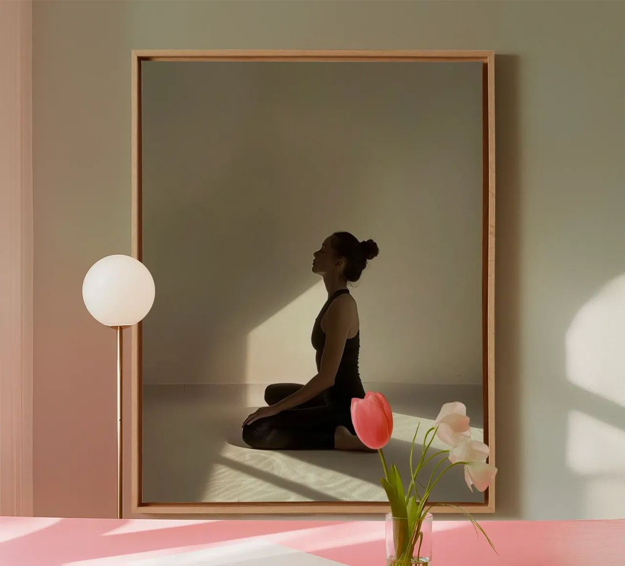 Holistic Presence canvas with Floater frame by PhotoVibe Decor