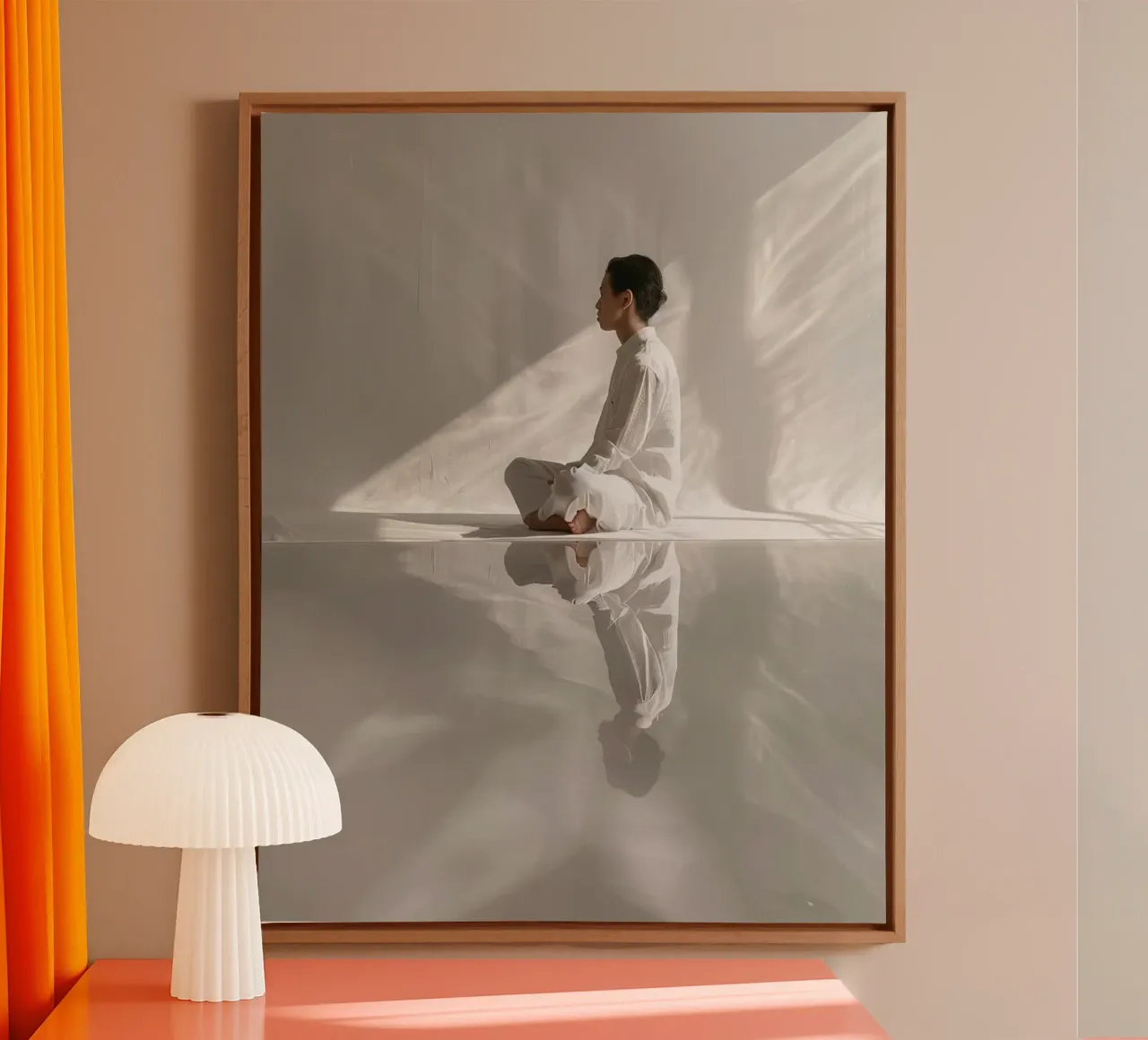 Holistic Presence canvas with Floater frame by PhotoVibe Decor