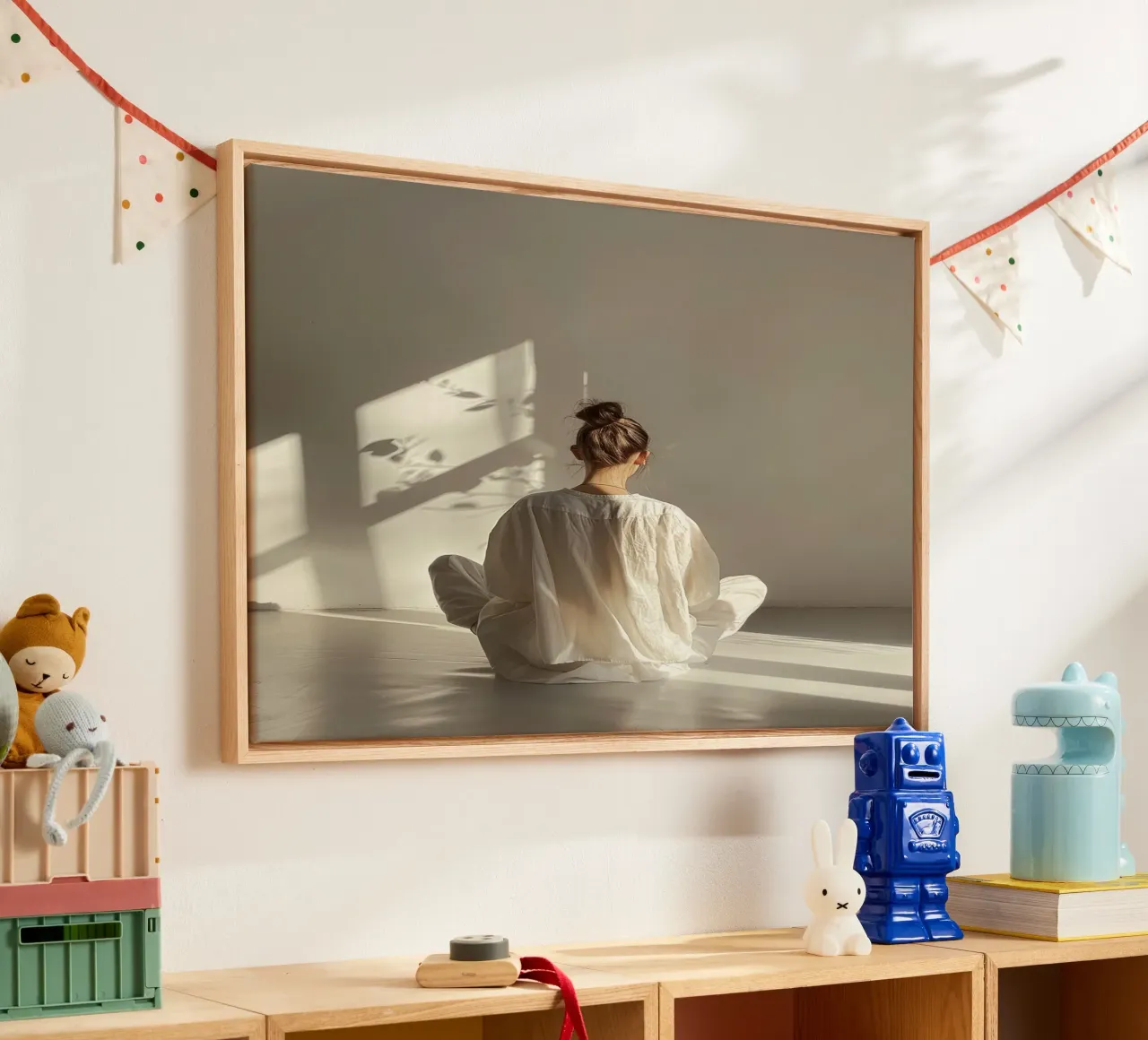 Holistic Presence canvas with Floater frame by PhotoVibe Decor