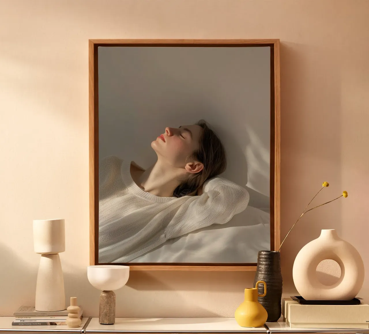 Holistic Presence canvas with Floater frame by PhotoVibe Decor