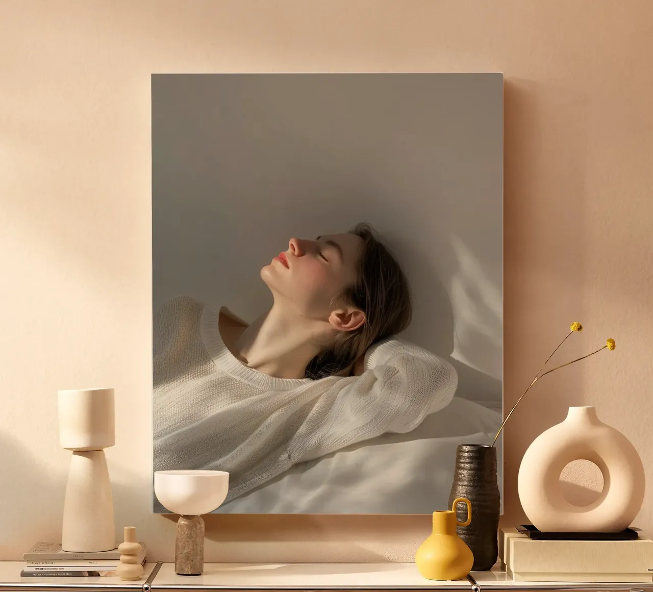 Holistic Presence canvas with Floater frame by PhotoVibe Decor