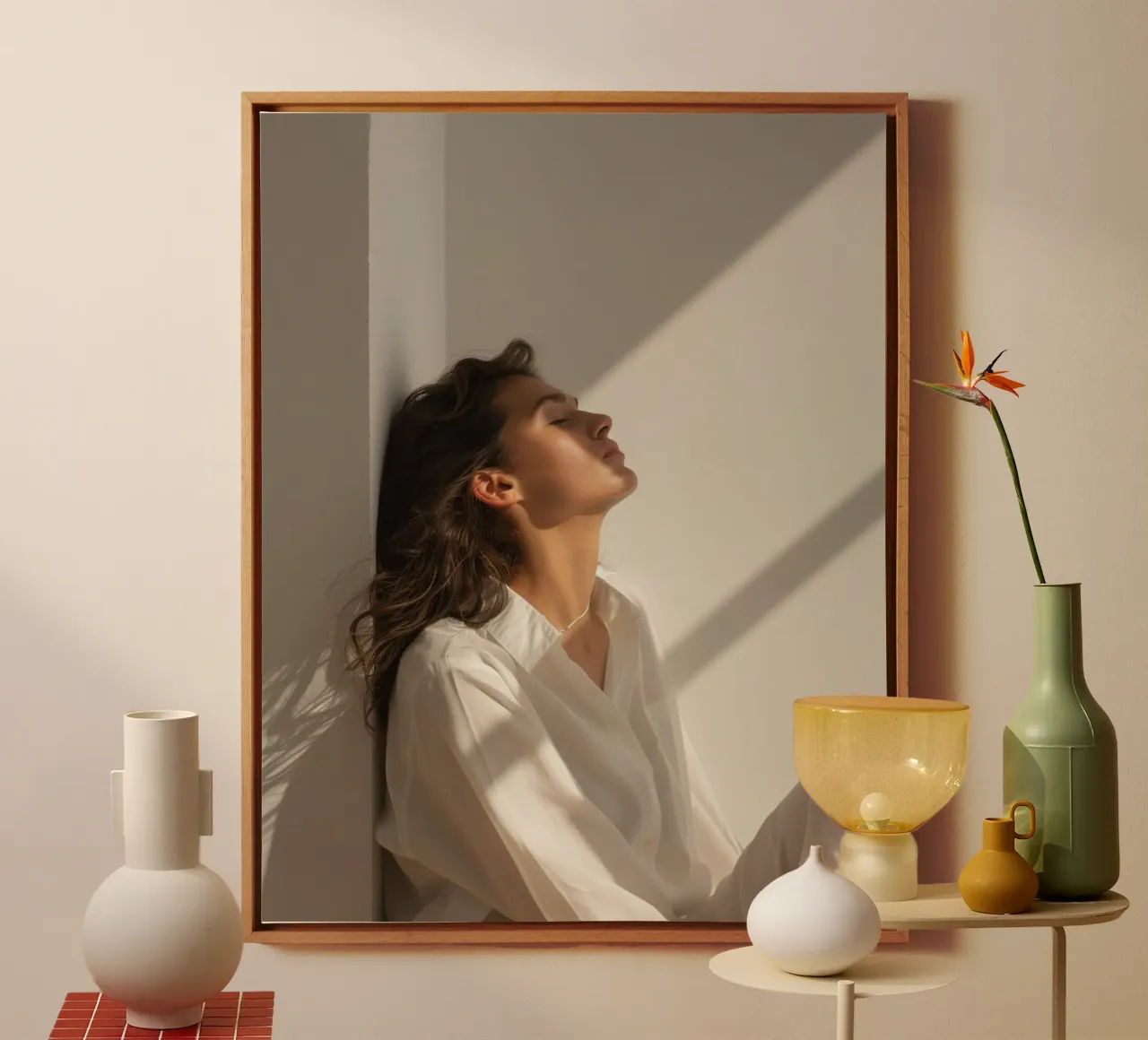 Holistic Presence canvas with Floater frame by PhotoVibe Decor