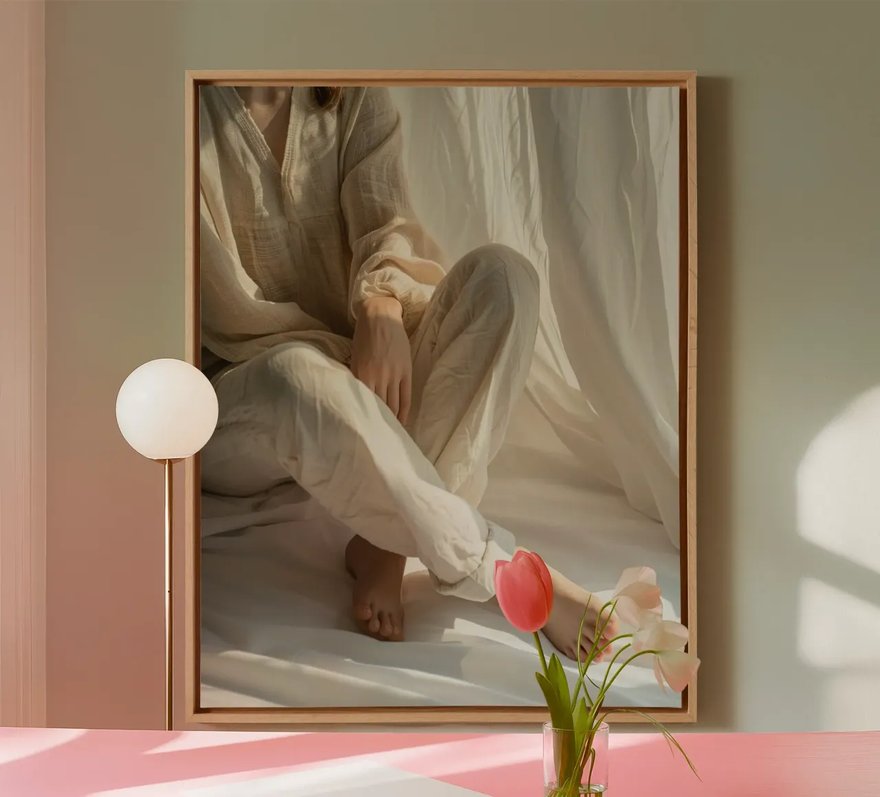 Holistic Presence canvas with Floater frame by PhotoVibe Decor
