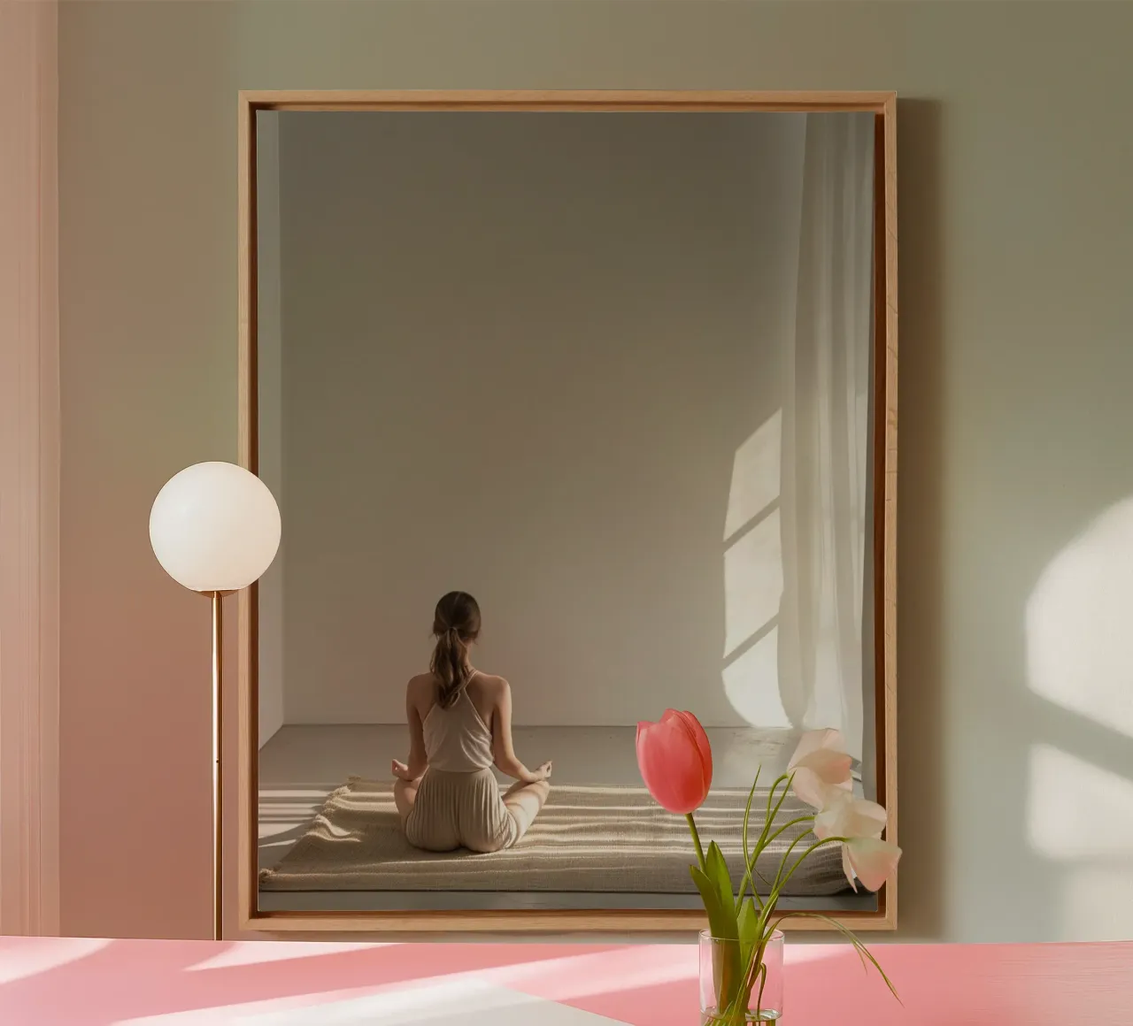 Holistic Presence canvas with Floater frame by PhotoVibe Decor
