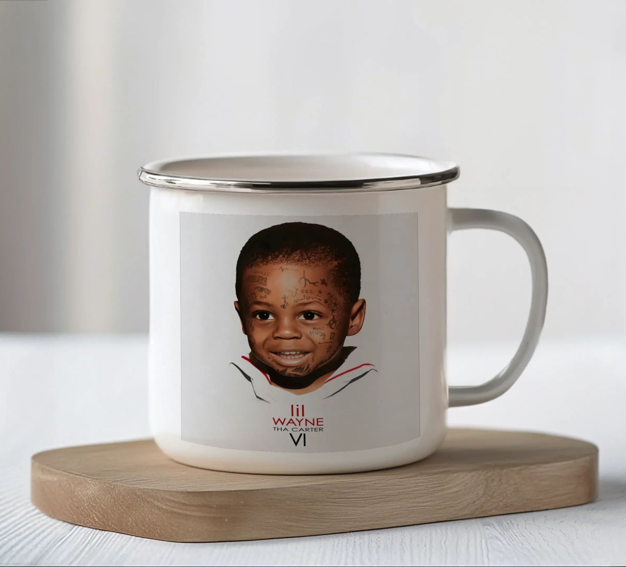 Tha Carter Vl tazza in smalto da Daviess-Rond