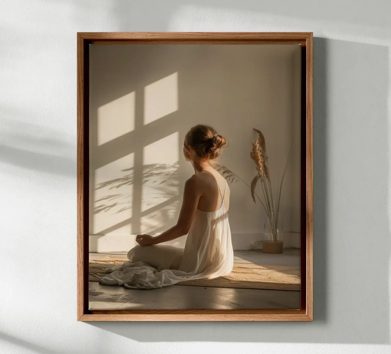 Holistic Presence canvas with Floater frame by PhotoVibe Decor