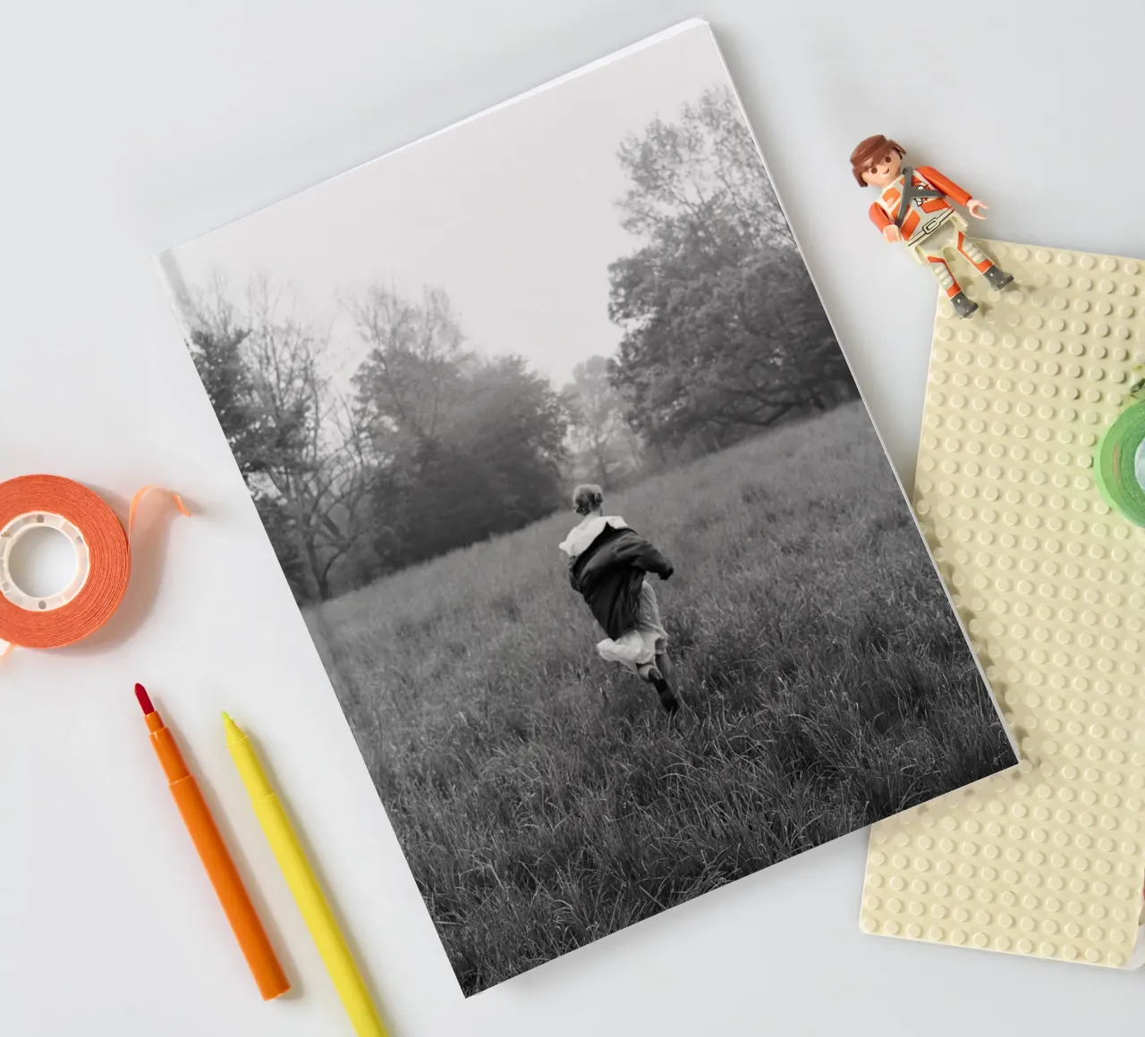 Taylor Swifts Run Alone BW notebook by HUMMERSONIC