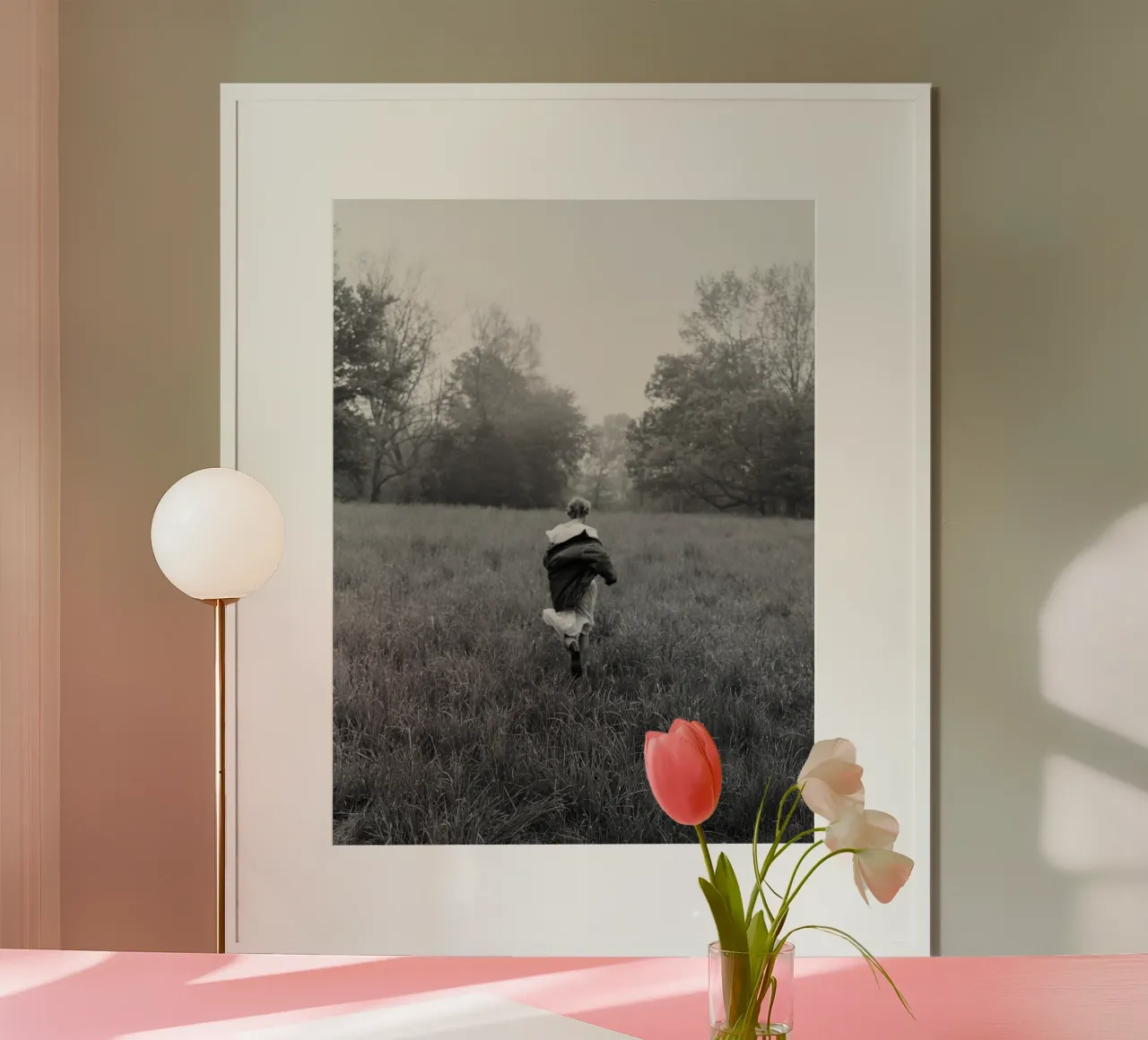 I rondoni di Taylor corrono da soli BW poster con telaio in alluminio da HUMMERSONIC