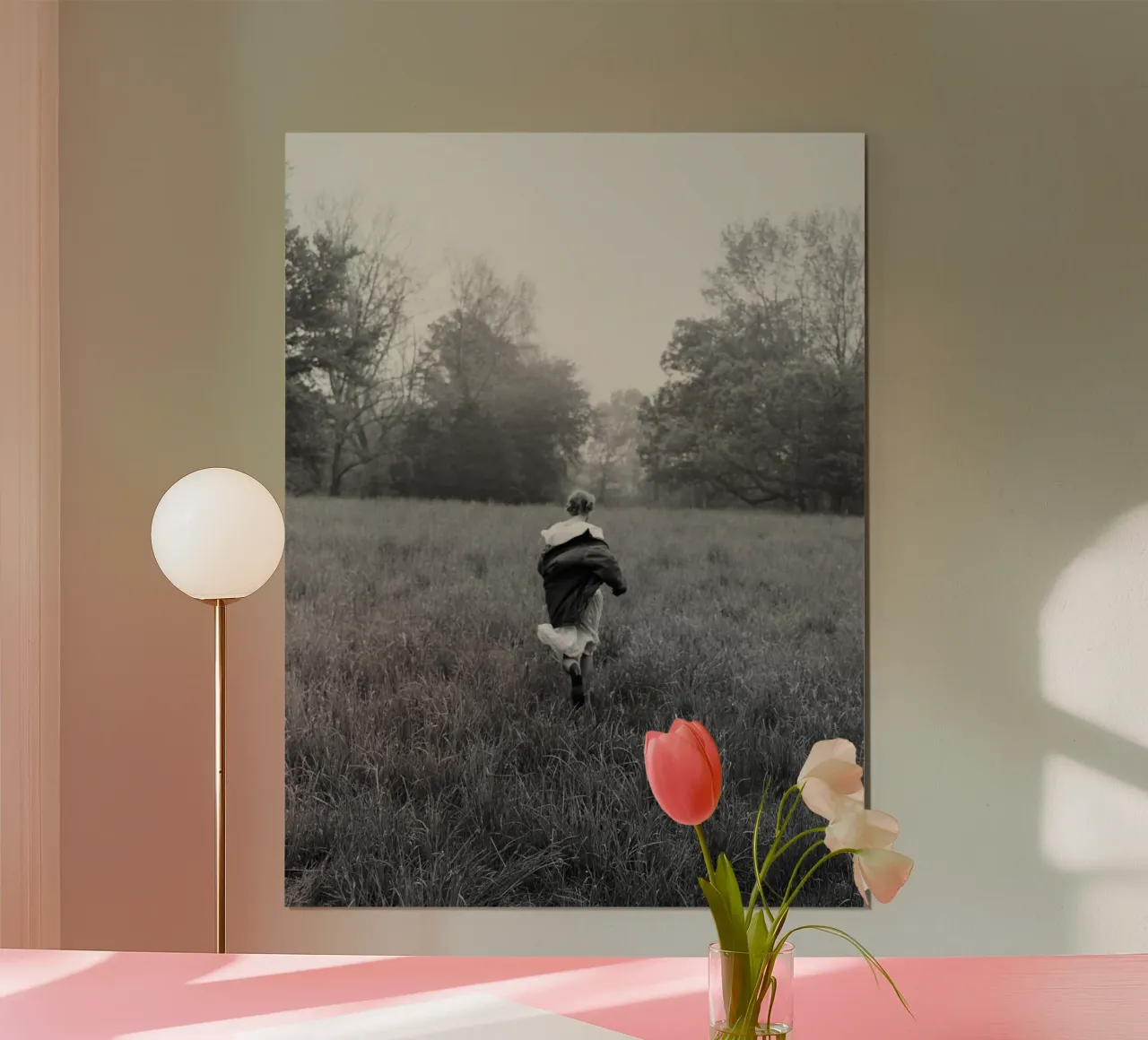 I rondoni di Taylor corrono da soli BW poster con telaio in alluminio da HUMMERSONIC