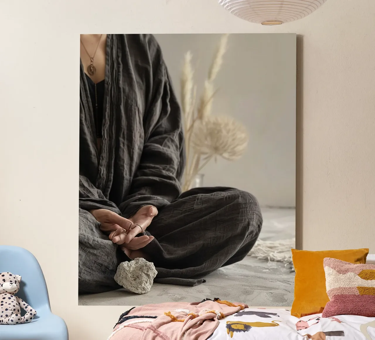 Holistic Presence canvas with Floater frame by PhotoVibe Decor