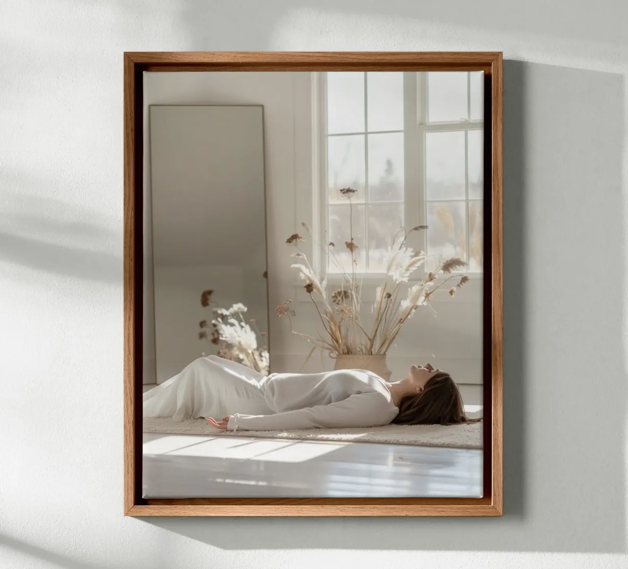 Holistic Presence canvas with Floater frame by PhotoVibe Decor