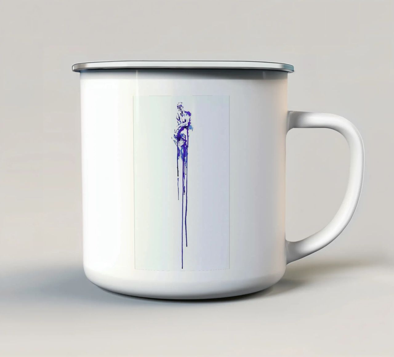 This One Fleeting Thought tazza in smalto da Marc Allante