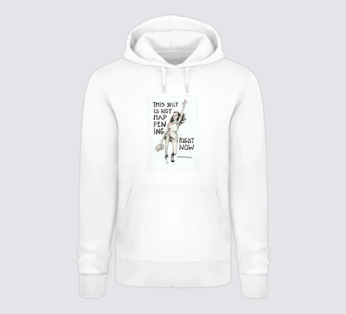 Models Falling 1 felpa con cappuccio da Meegan Barnes