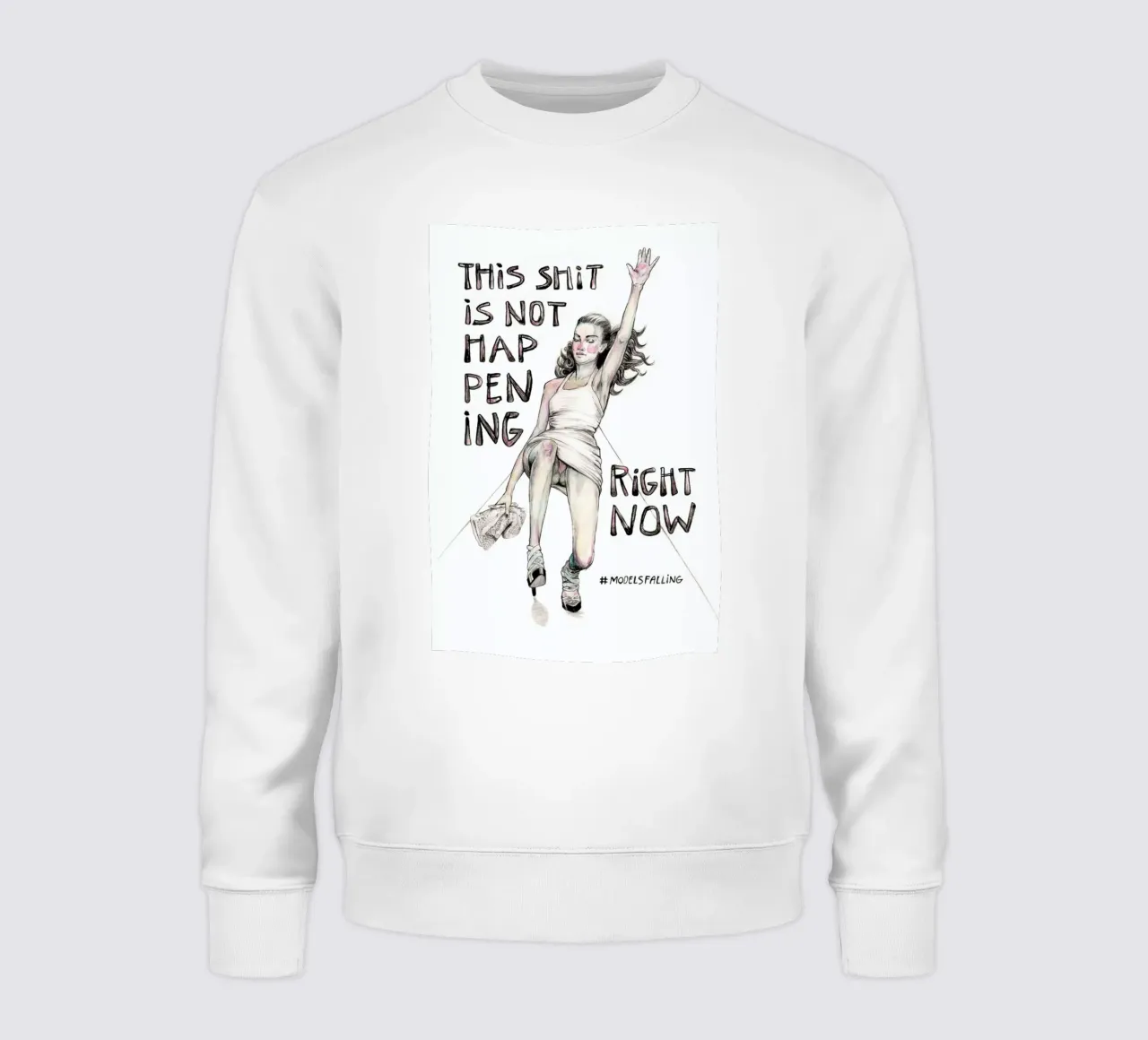 Models Falling 1 sweatshirt van Meegan Barnes