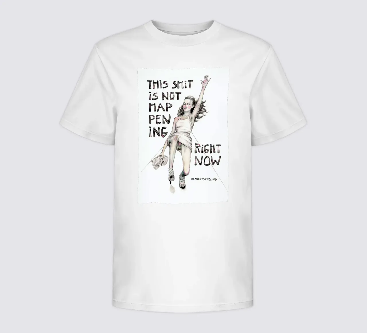 Models Falling 1 t-shirt bambini da Meegan Barnes