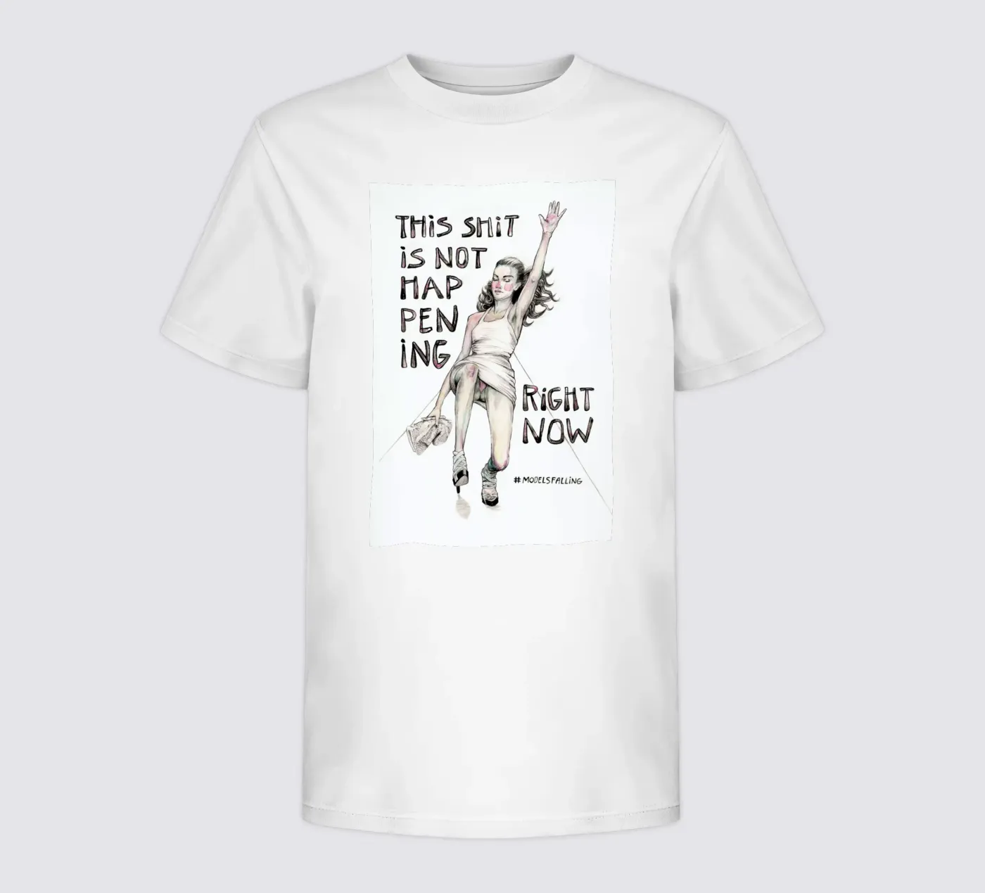 Models Falling 1 kinder t-shirt van Meegan Barnes