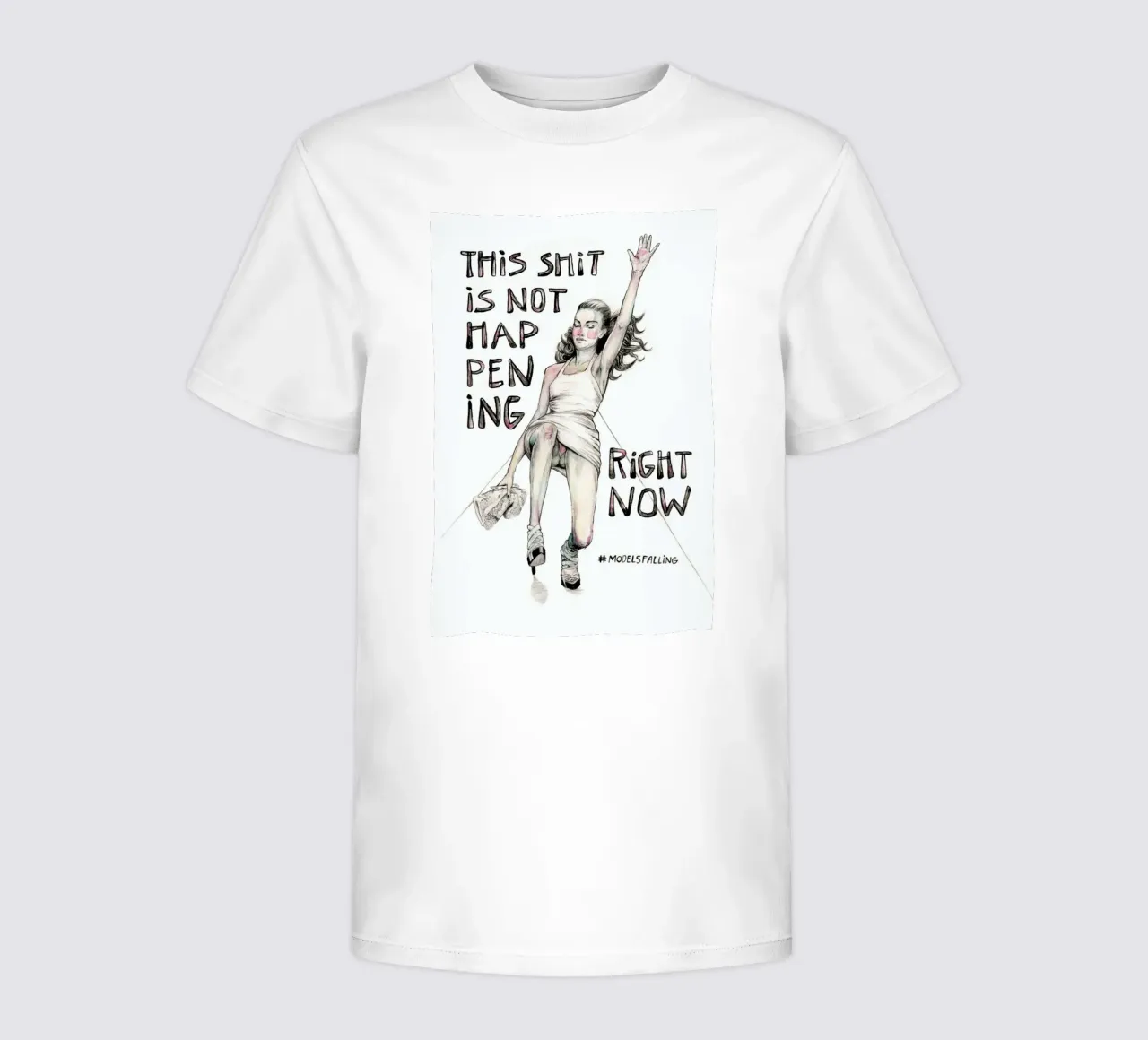 Models Falling 1 t-shirt bambini da Meegan Barnes