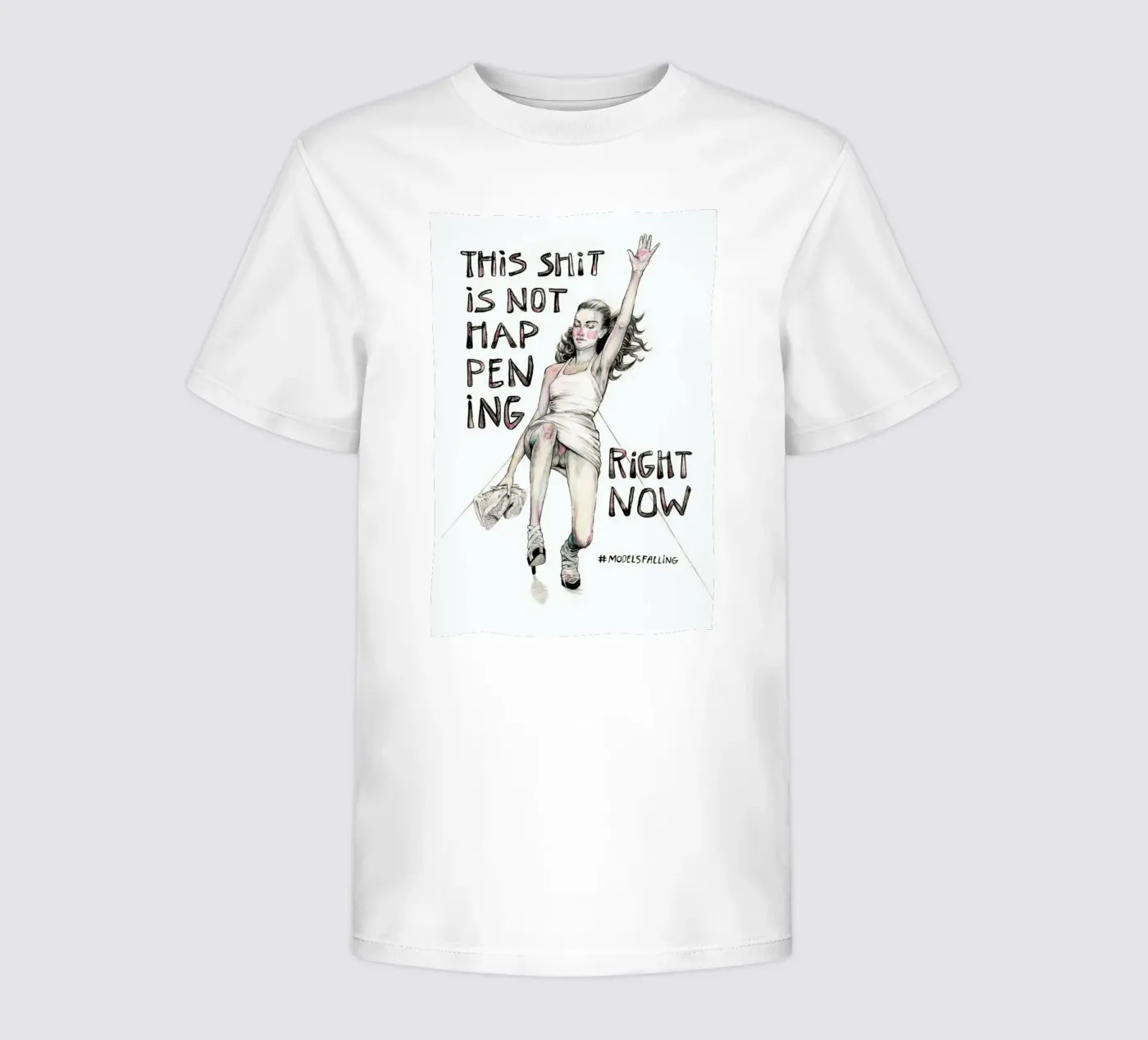 Models Falling 1 Kinder T-Shirt von Meegan Barnes