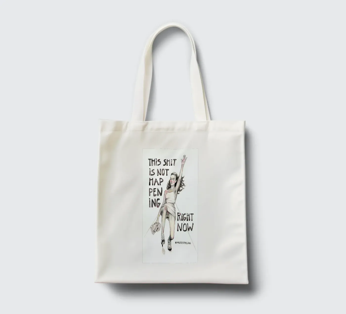 Models Falling 1 tote bag by Meegan Barnes