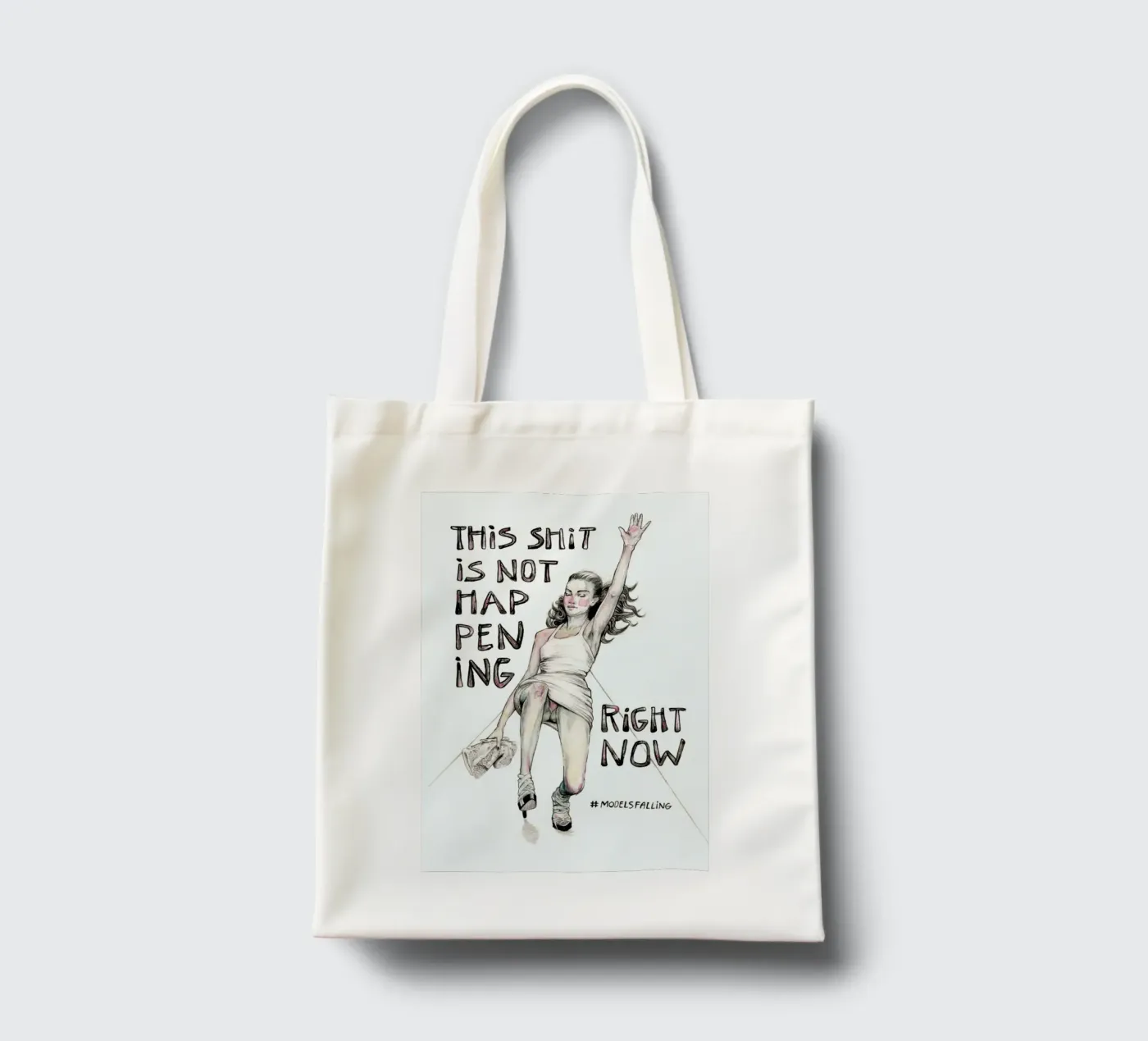 Models Falling 1 tote bag by Meegan Barnes