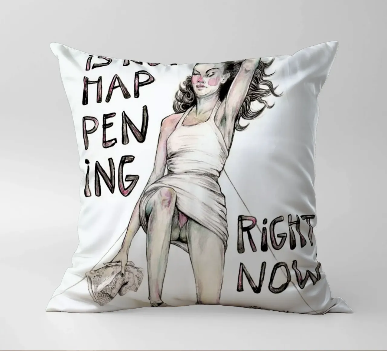 Models Falling 1 cuscino da Meegan Barnes