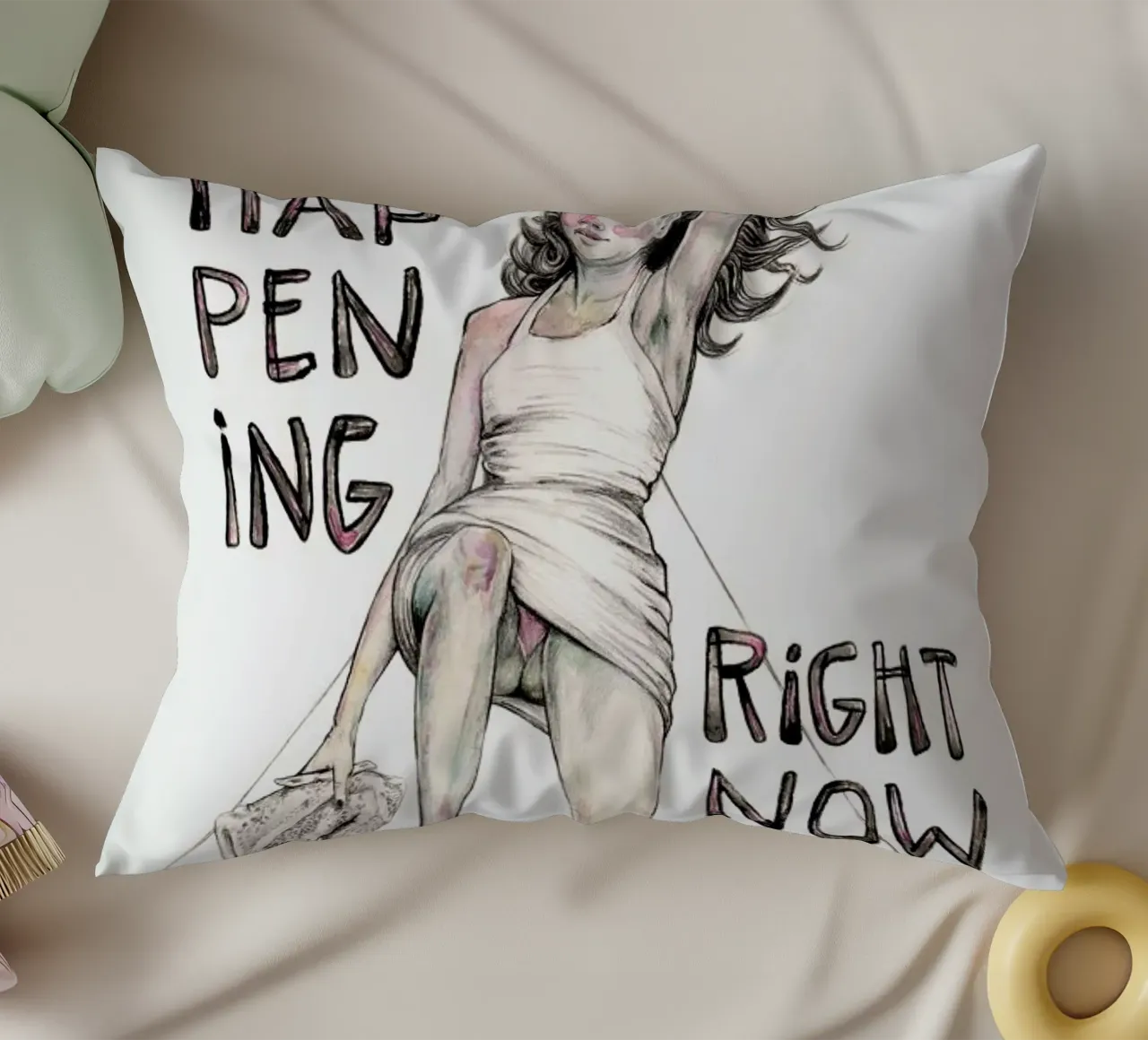 Models Falling 1 cuscino da Meegan Barnes