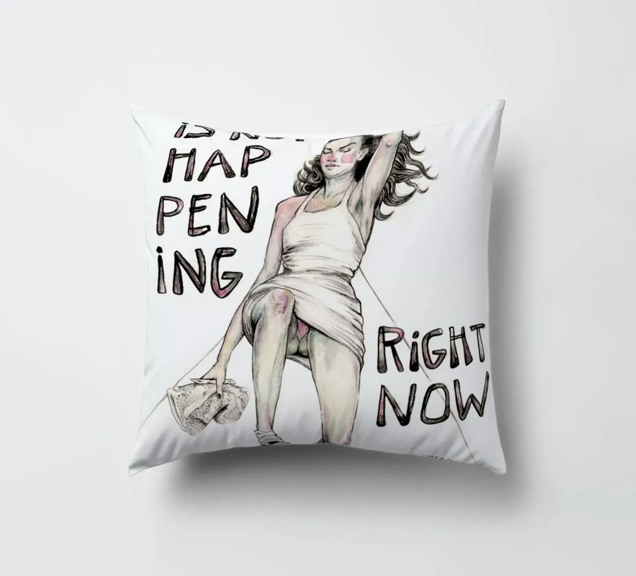 Models Falling 1 cuscino da Meegan Barnes