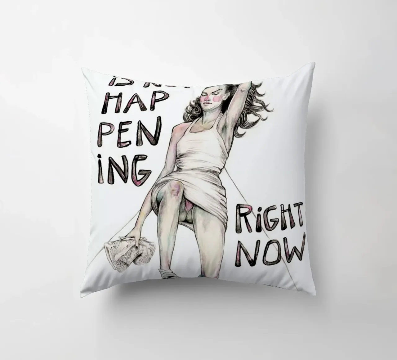 Models Falling 1 cuscino da Meegan Barnes