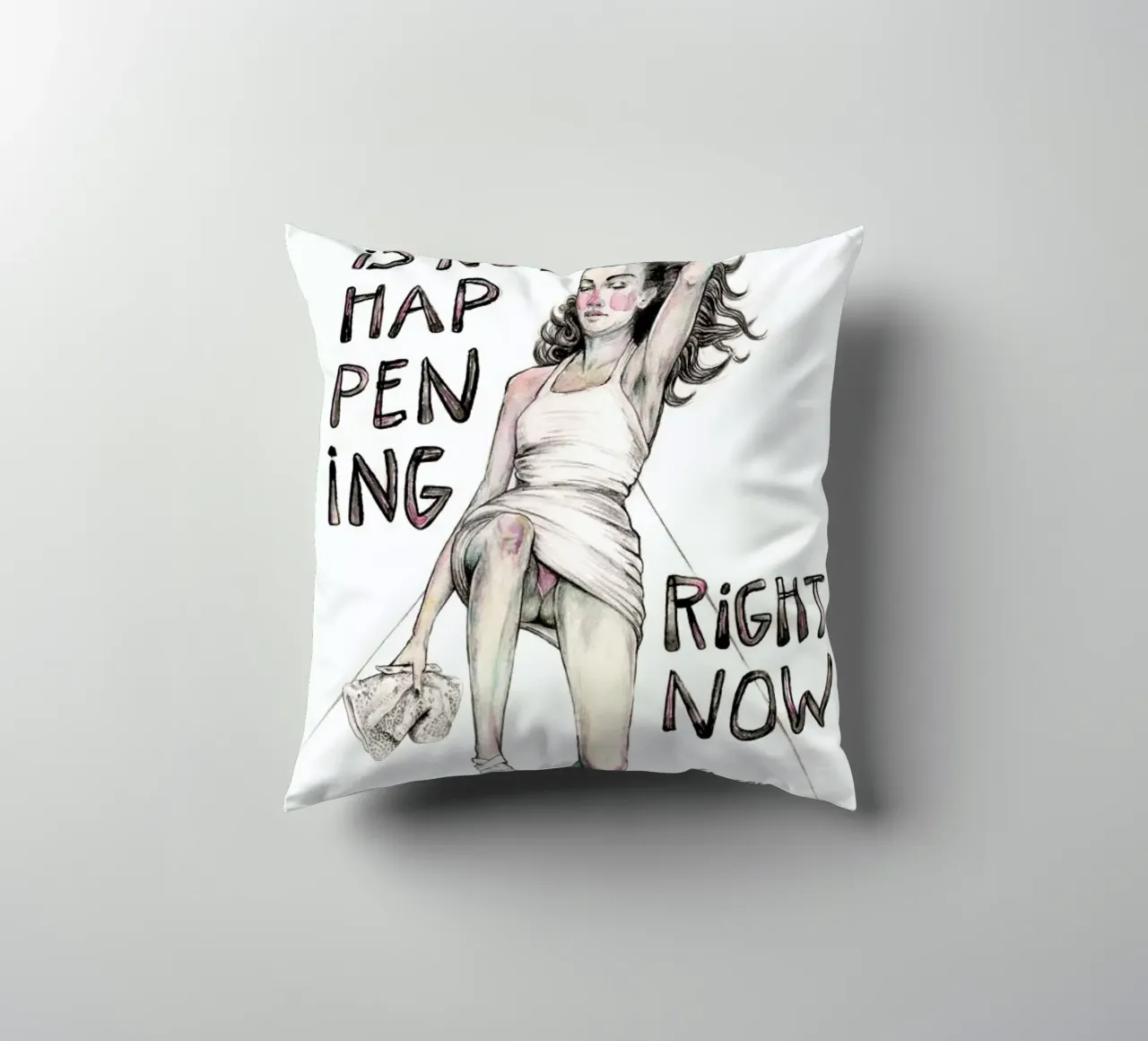 Models Falling 1 cuscino da Meegan Barnes