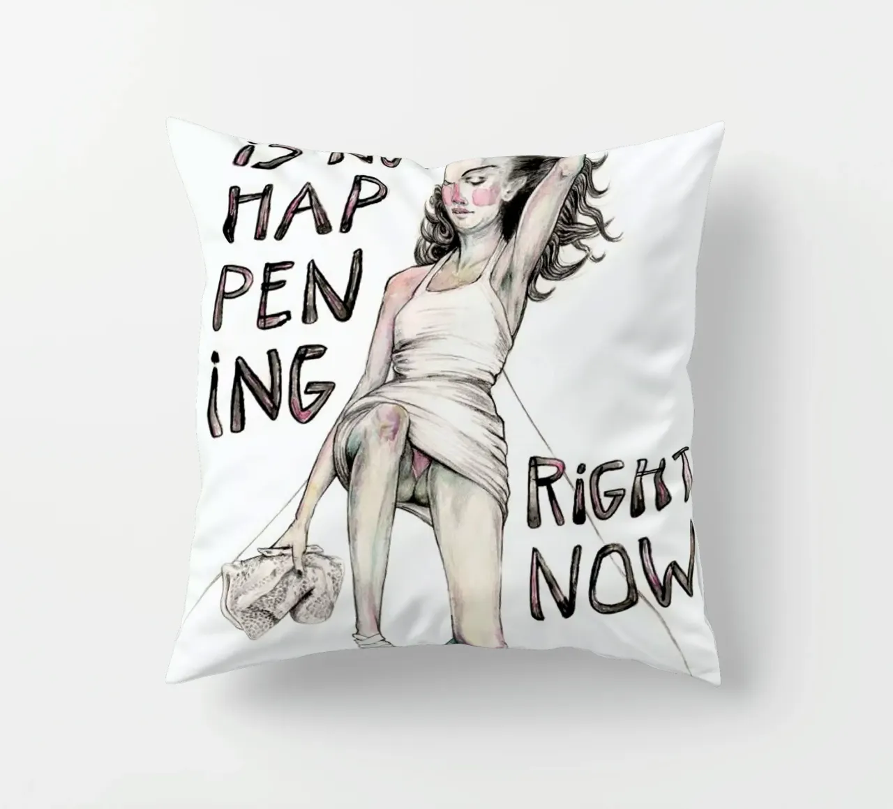 Models Falling 1 cuscino da Meegan Barnes