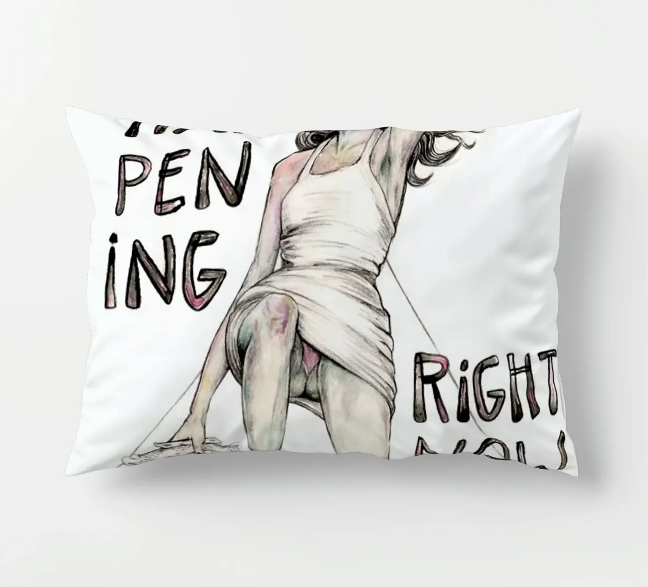 Models Falling 1 cuscino da Meegan Barnes