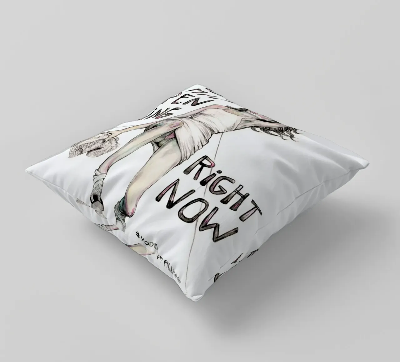 Models Falling 1 cuscino da Meegan Barnes