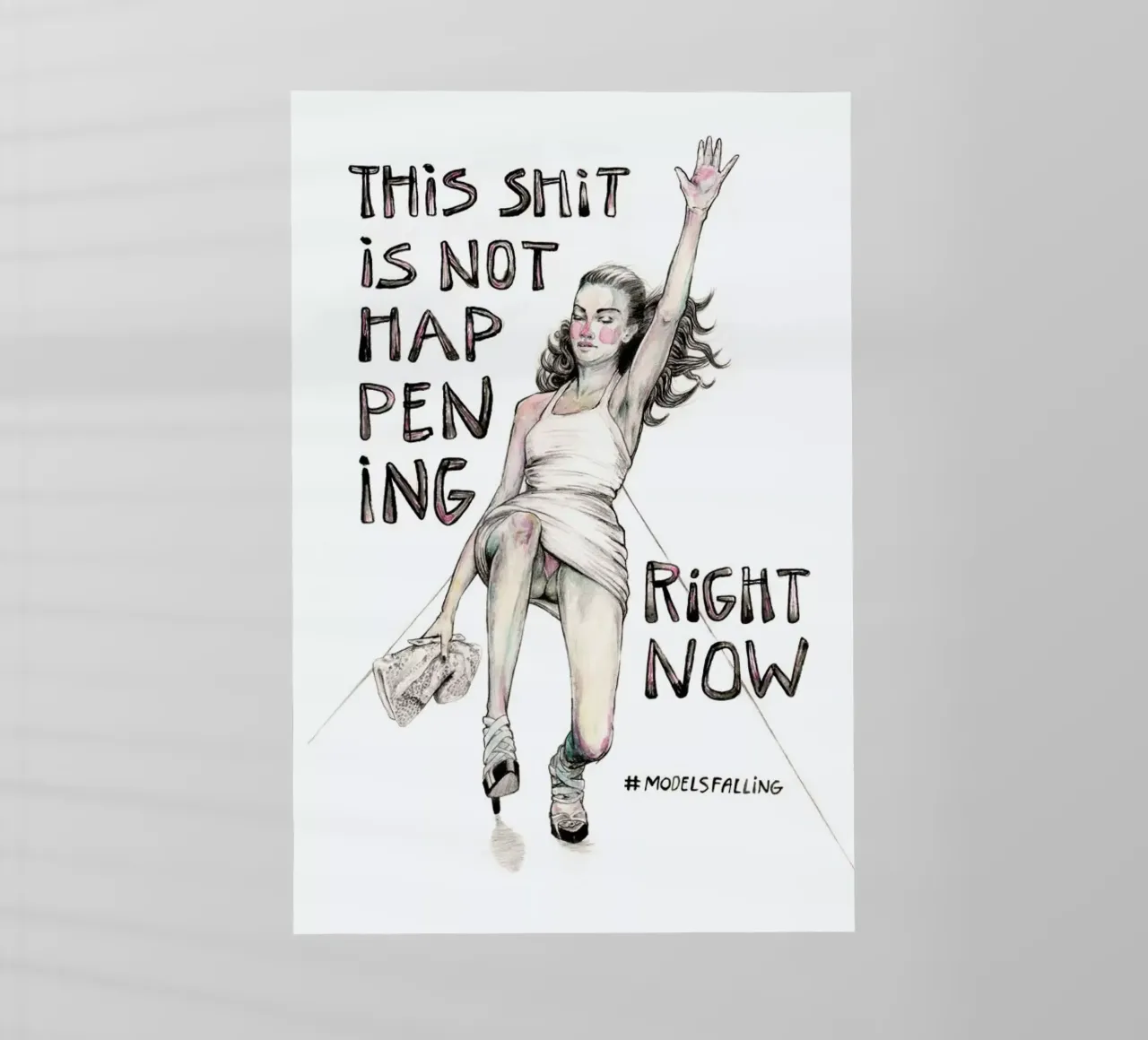 Models Falling 1 pellicola backlit da Meegan Barnes