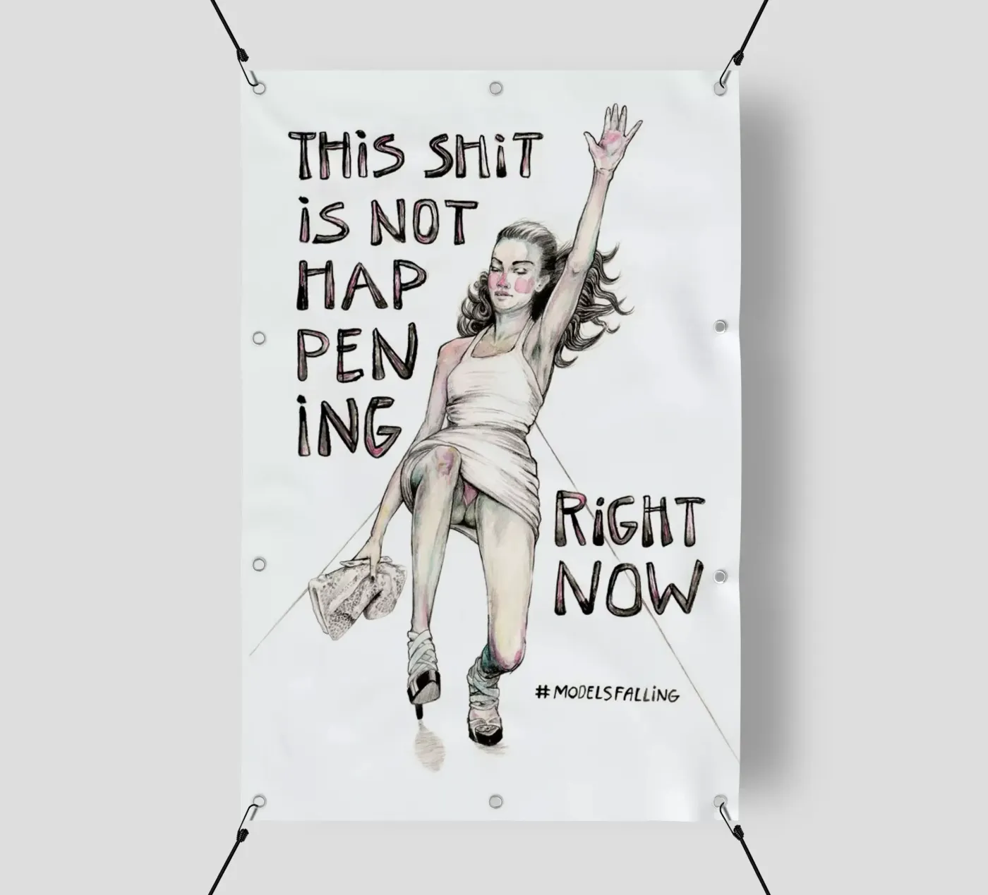 Models Falling 1 telo in pvc da Meegan Barnes