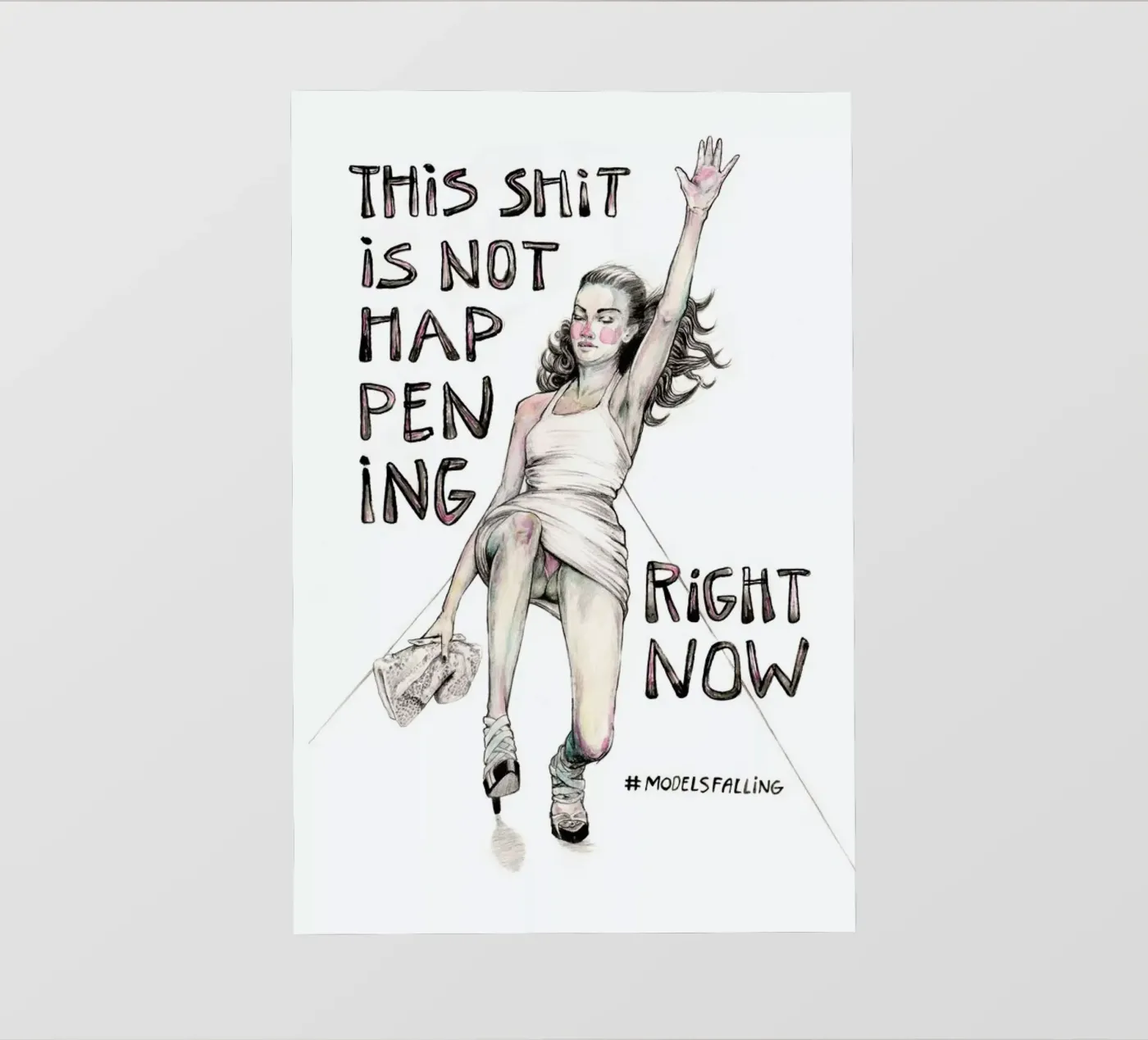 Models Falling 1 telo in pvc da Meegan Barnes