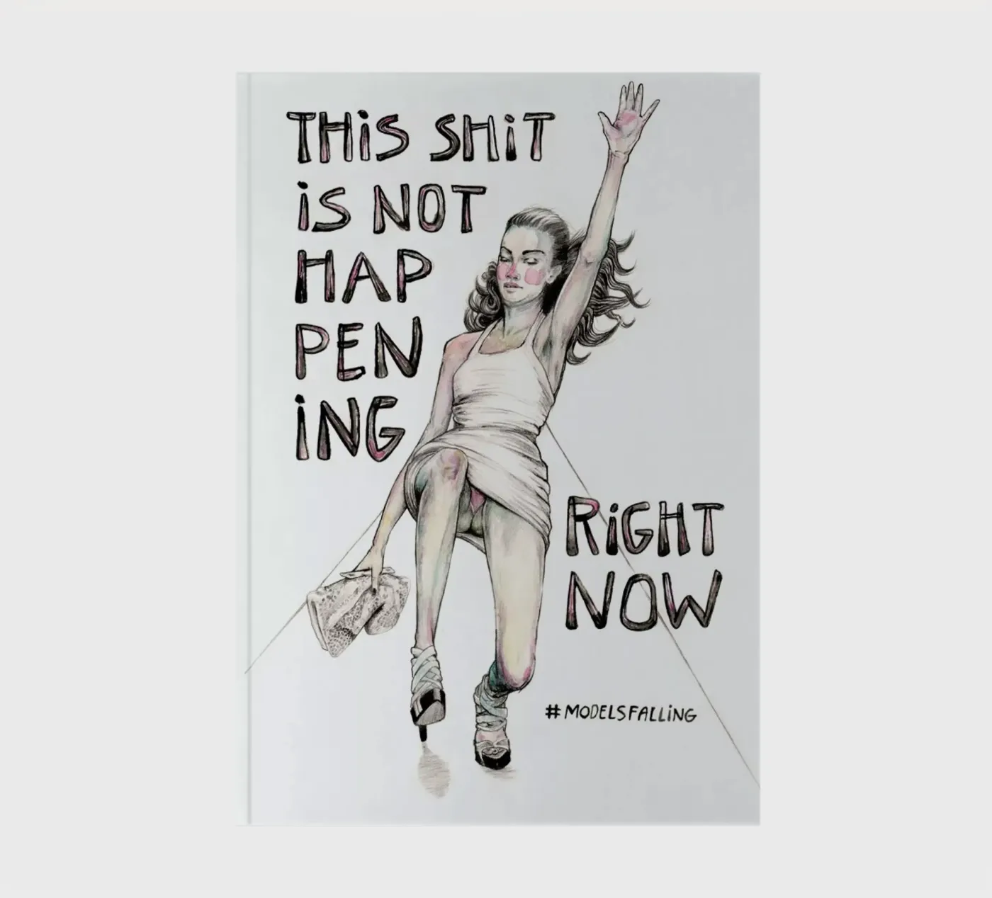 Models Falling 1 notebook by Meegan Barnes