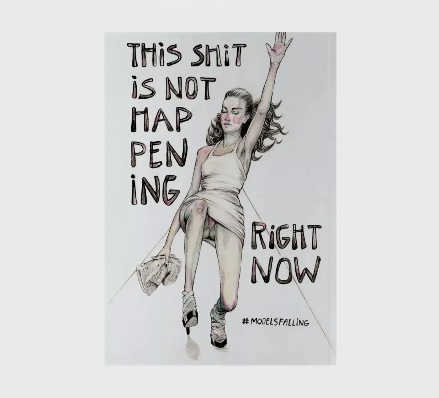 Models Falling 1 notebook by Meegan Barnes