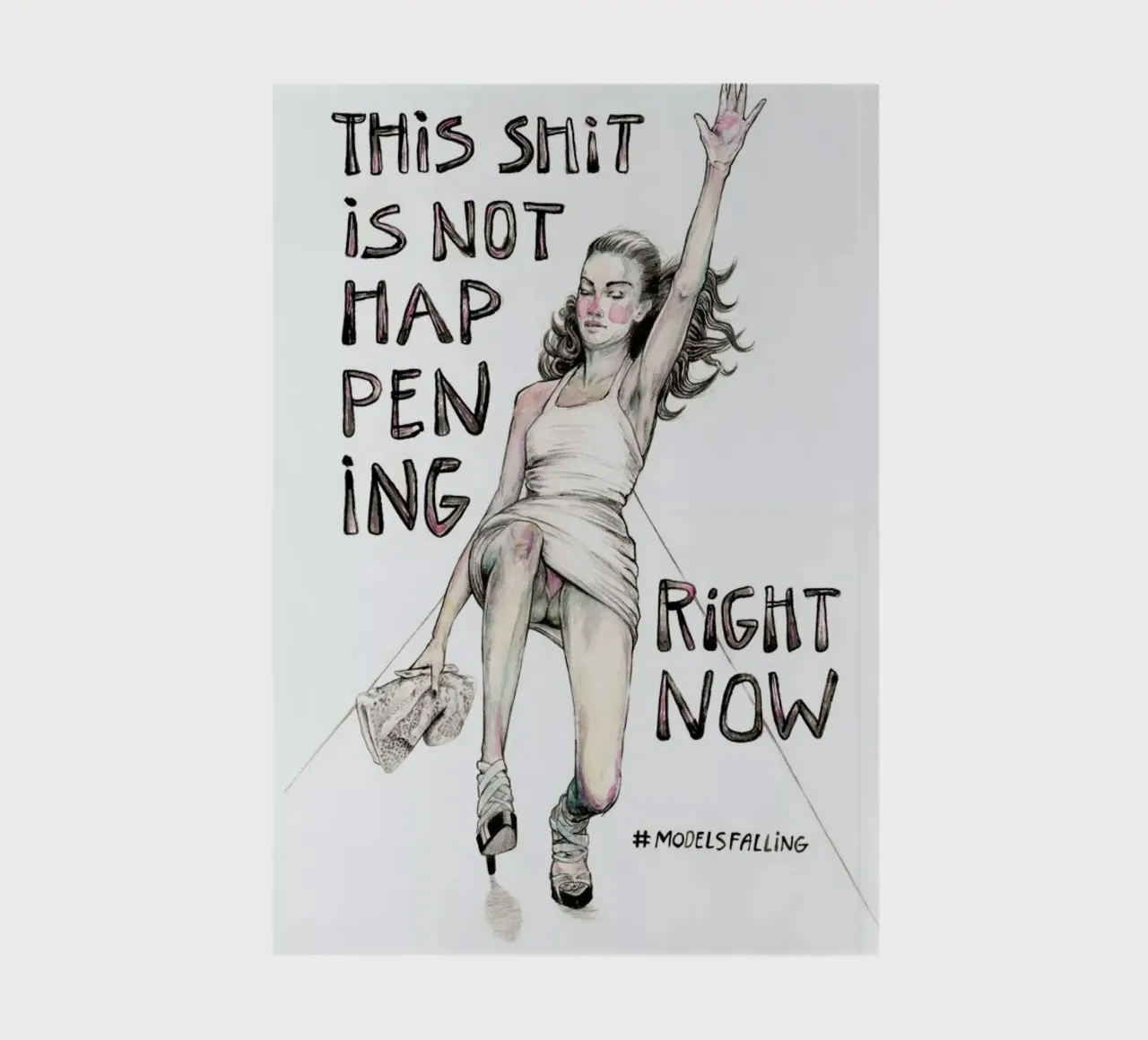 Models Falling 1 notebook by Meegan Barnes